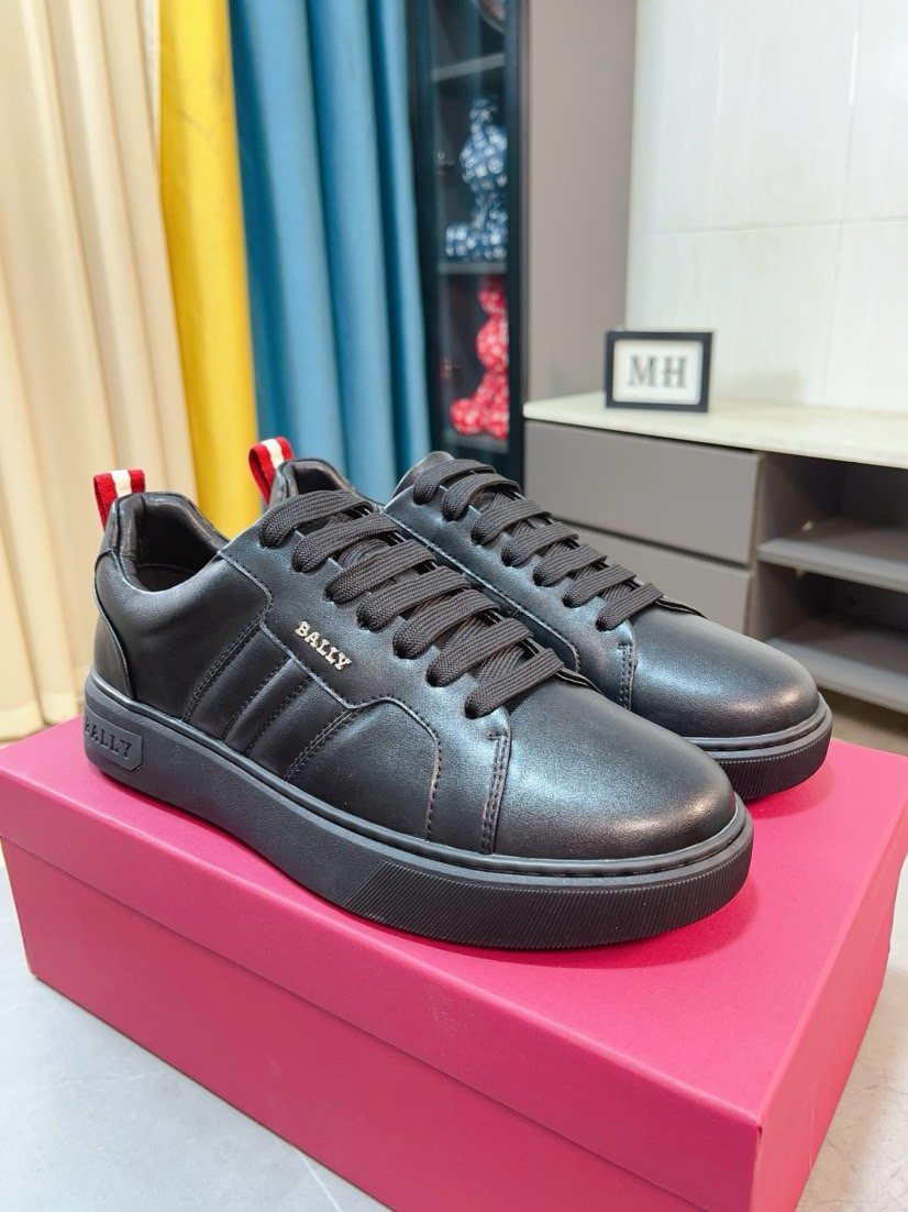 BALLY Low-Top Leather Sneakers — side