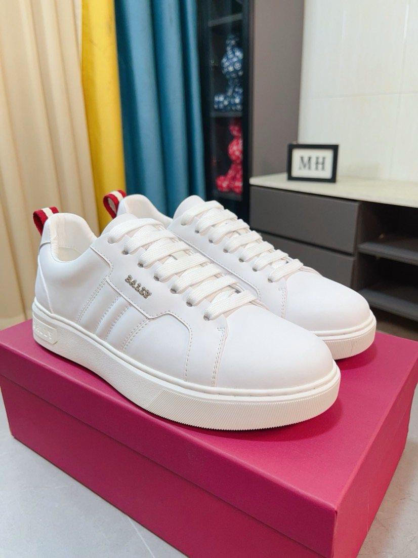 BALLY Low-Top Leather Sneakers — front