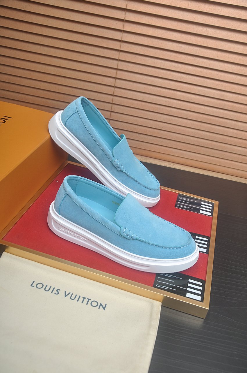 Louis Vuitton Men’s Moc-Toe Slip-On Shoes — hero