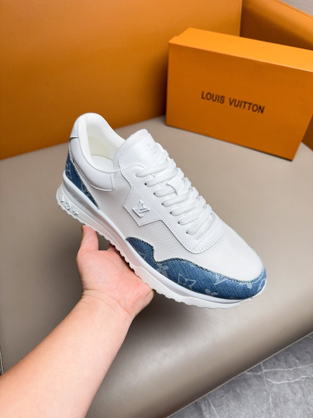 Louis Vuitton Patterned Low-Top Sneakers — side