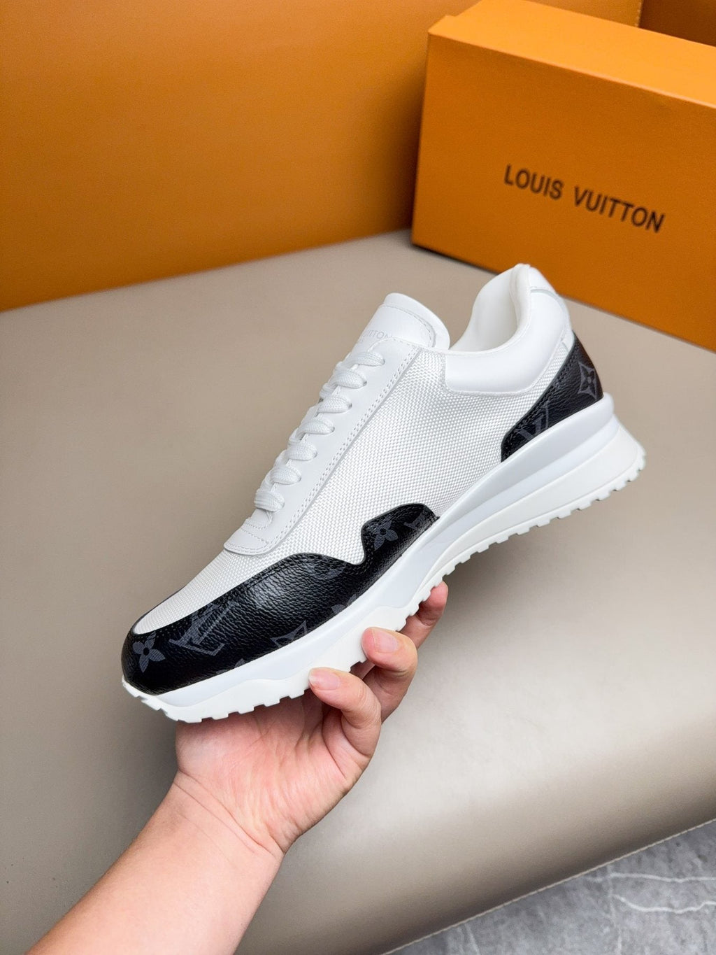 Louis Vuitton Patterned Low-Top Sneakers — side