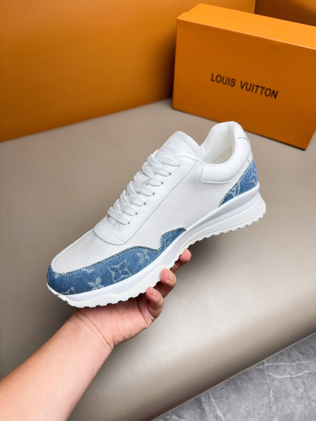Louis Vuitton Patterned Low-Top Sneakers — side
