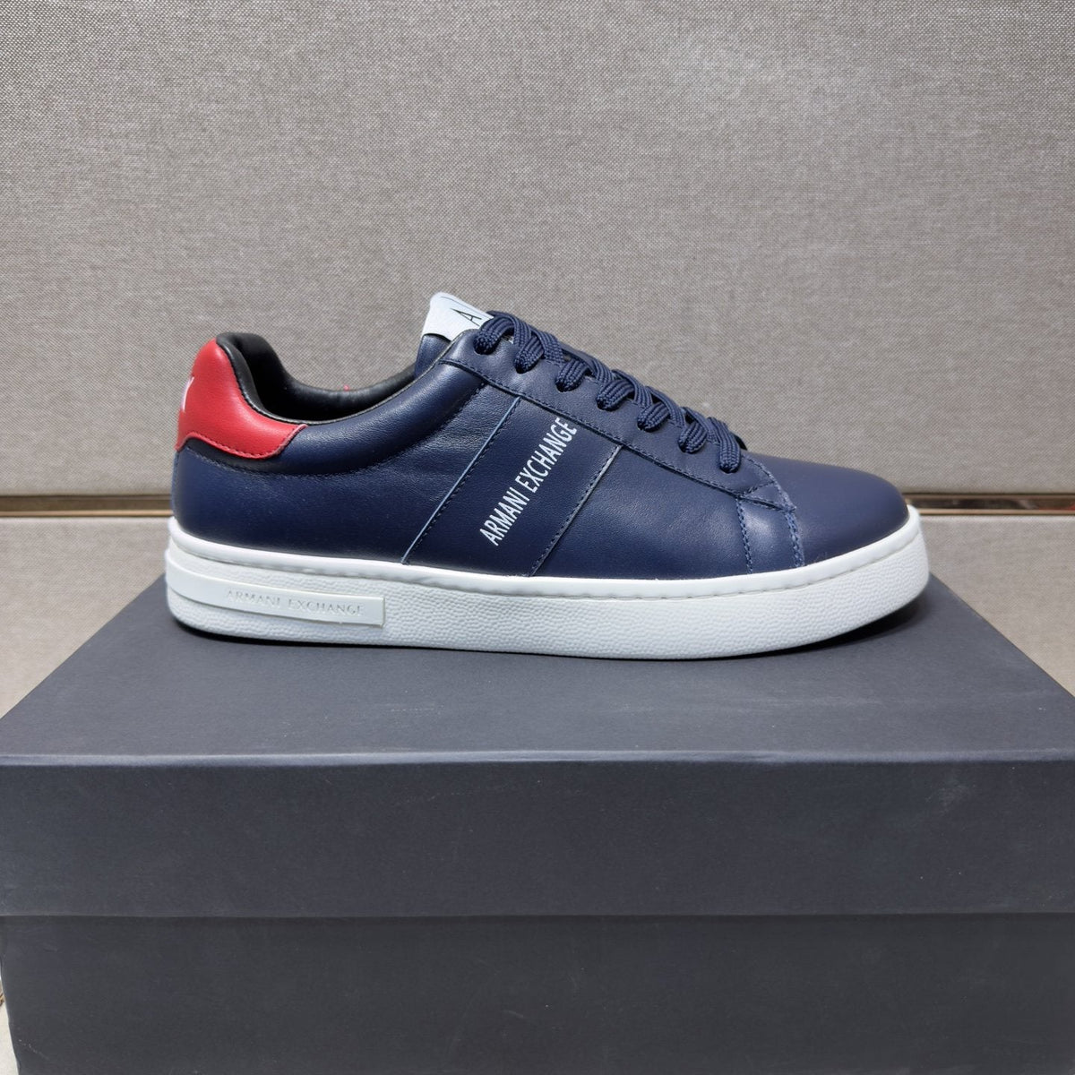 Armani Exchange Low-Top Logo Sneakers — side