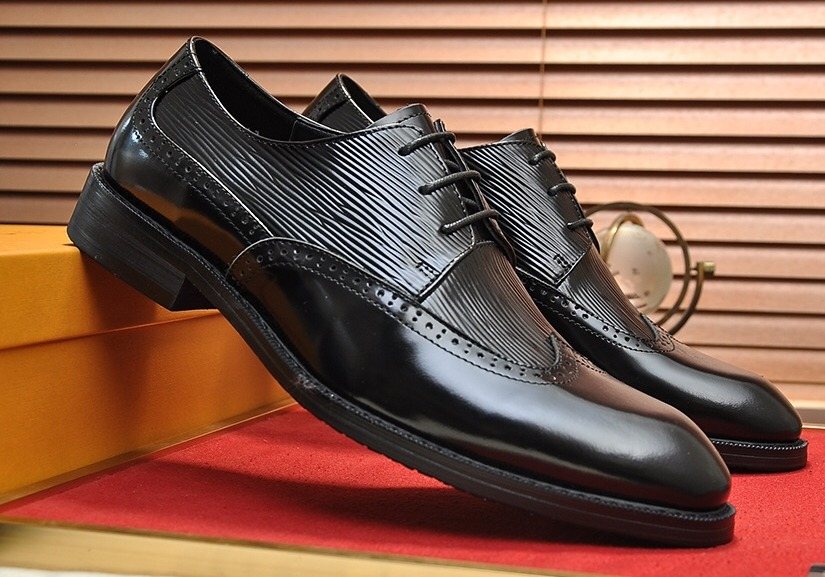 Louis Vuitton Textured Panel Lace-Up Dress Shoes — hero