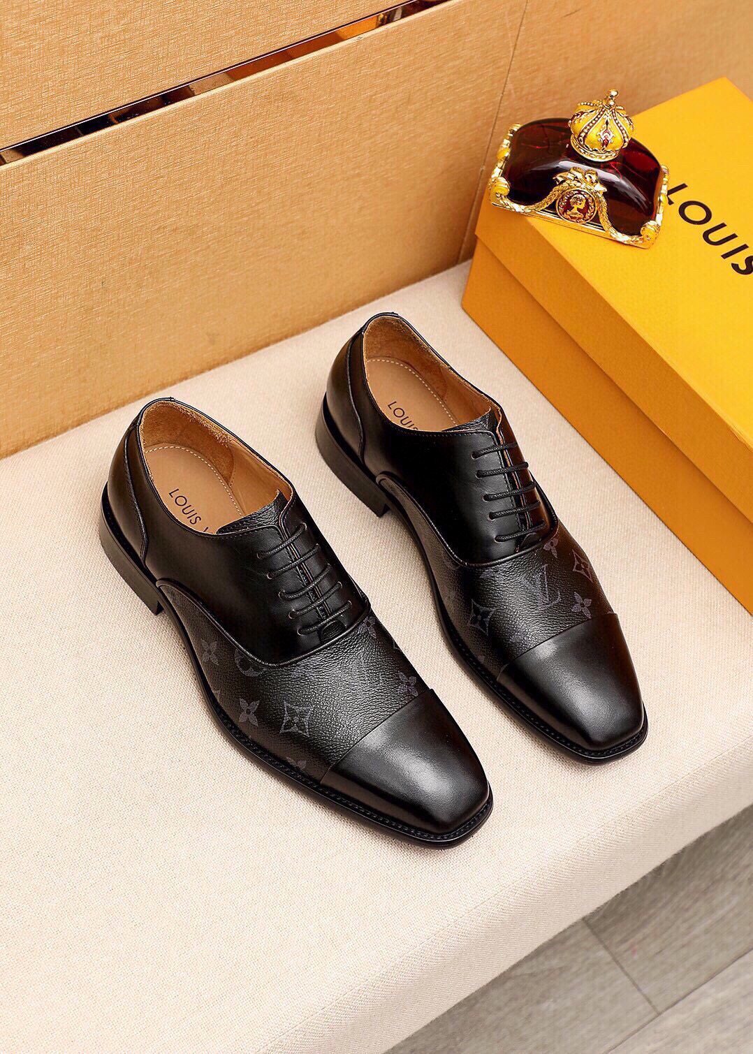 Louis Vuitton Monogram Lace-Up Dress Shoes — hero