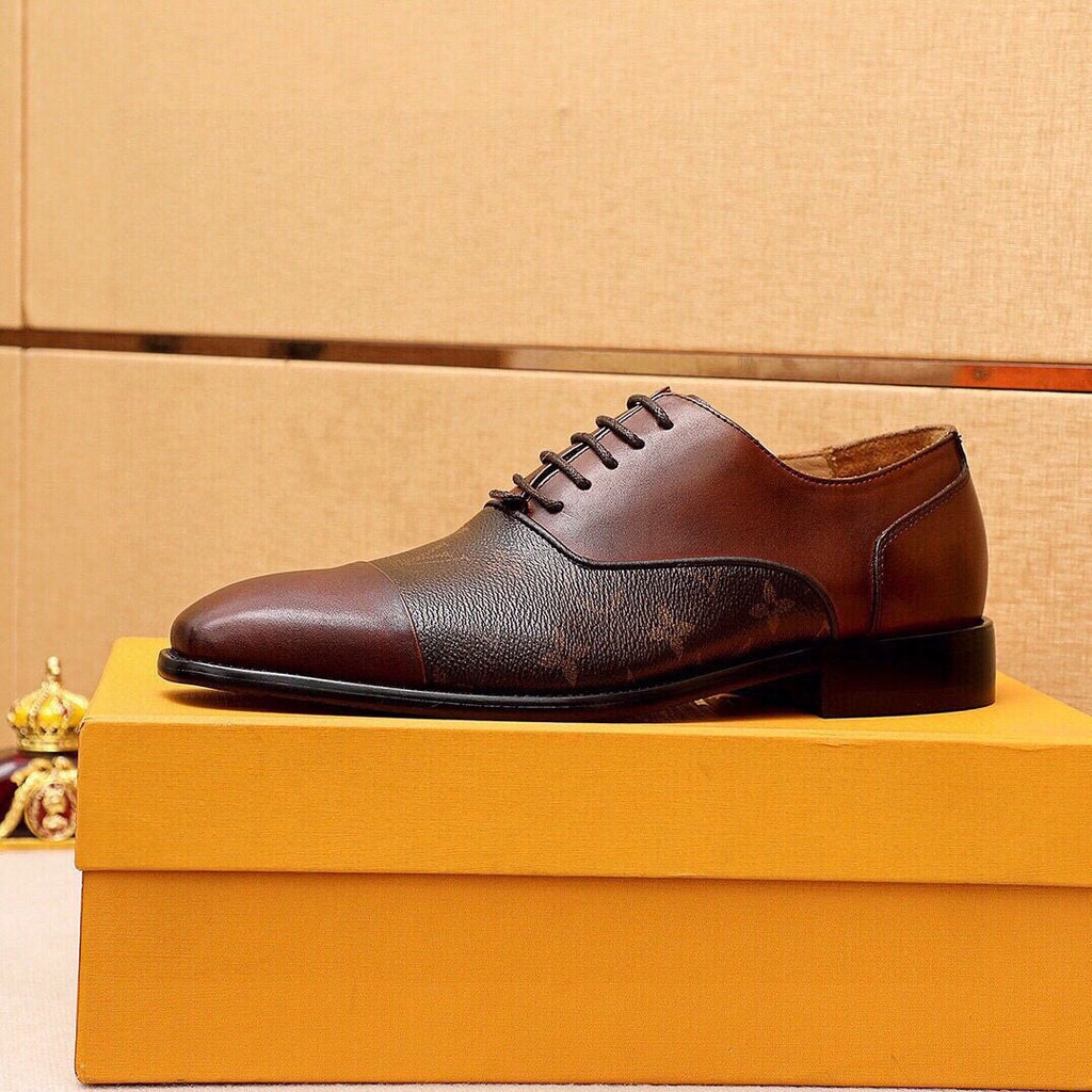 Louis Vuitton Monogram Lace-Up Dress Shoes — side
