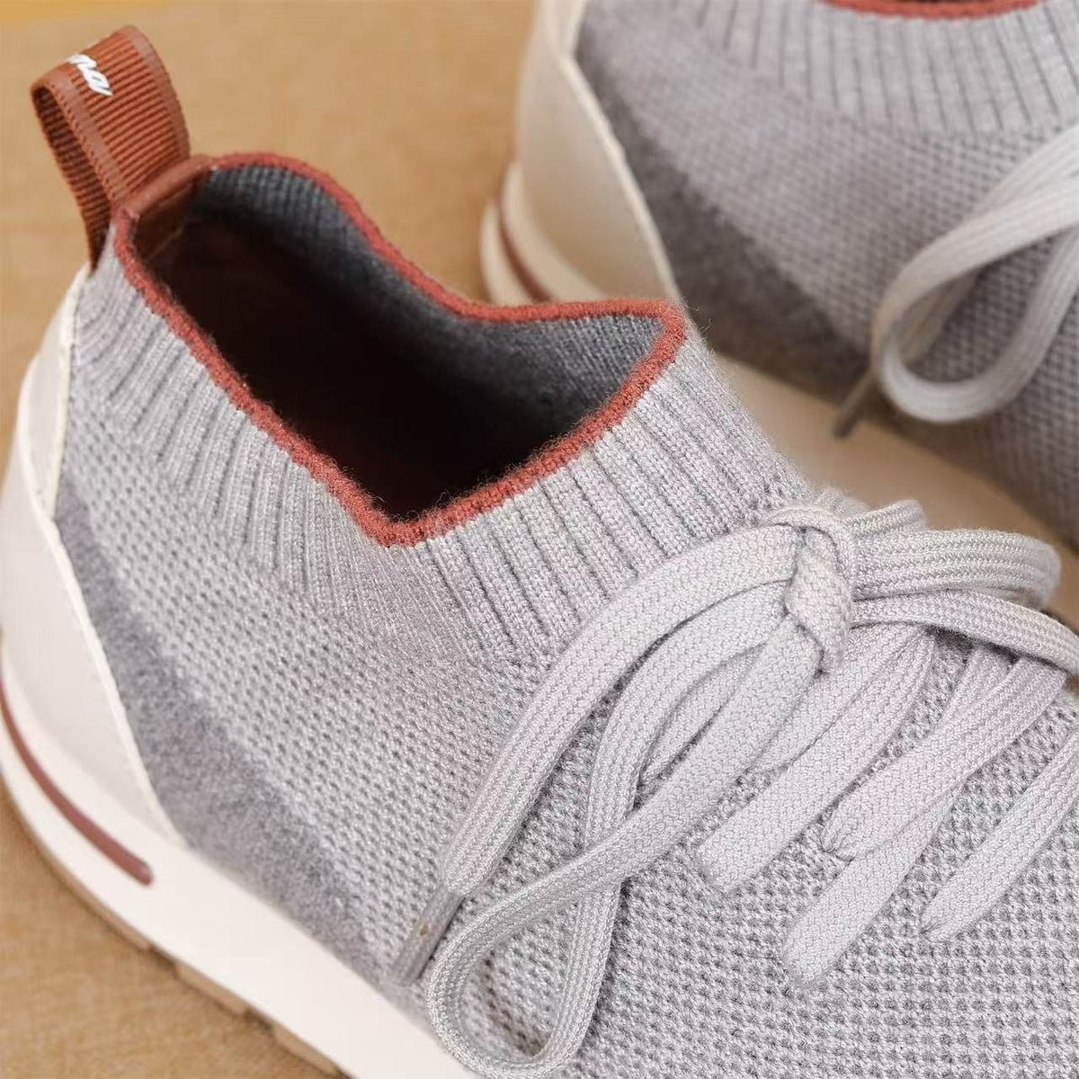 Loro Piana Flexy Walk Knit Sneakers — detail