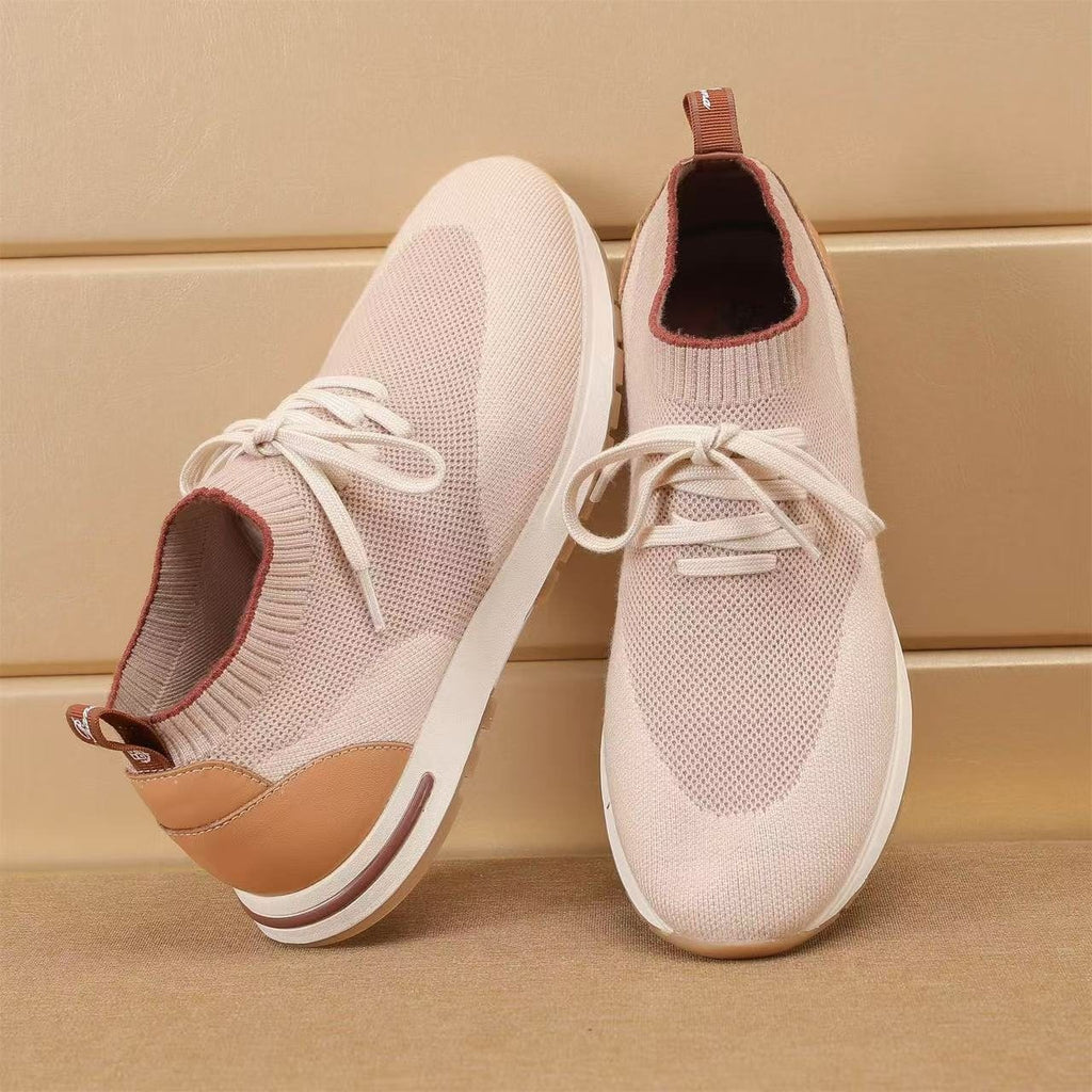Loro Piana Flexy Walk Knit Sneakers — front
