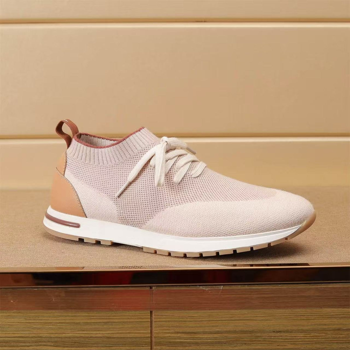 Loro Piana Flexy Walk Knit Sneakers — side