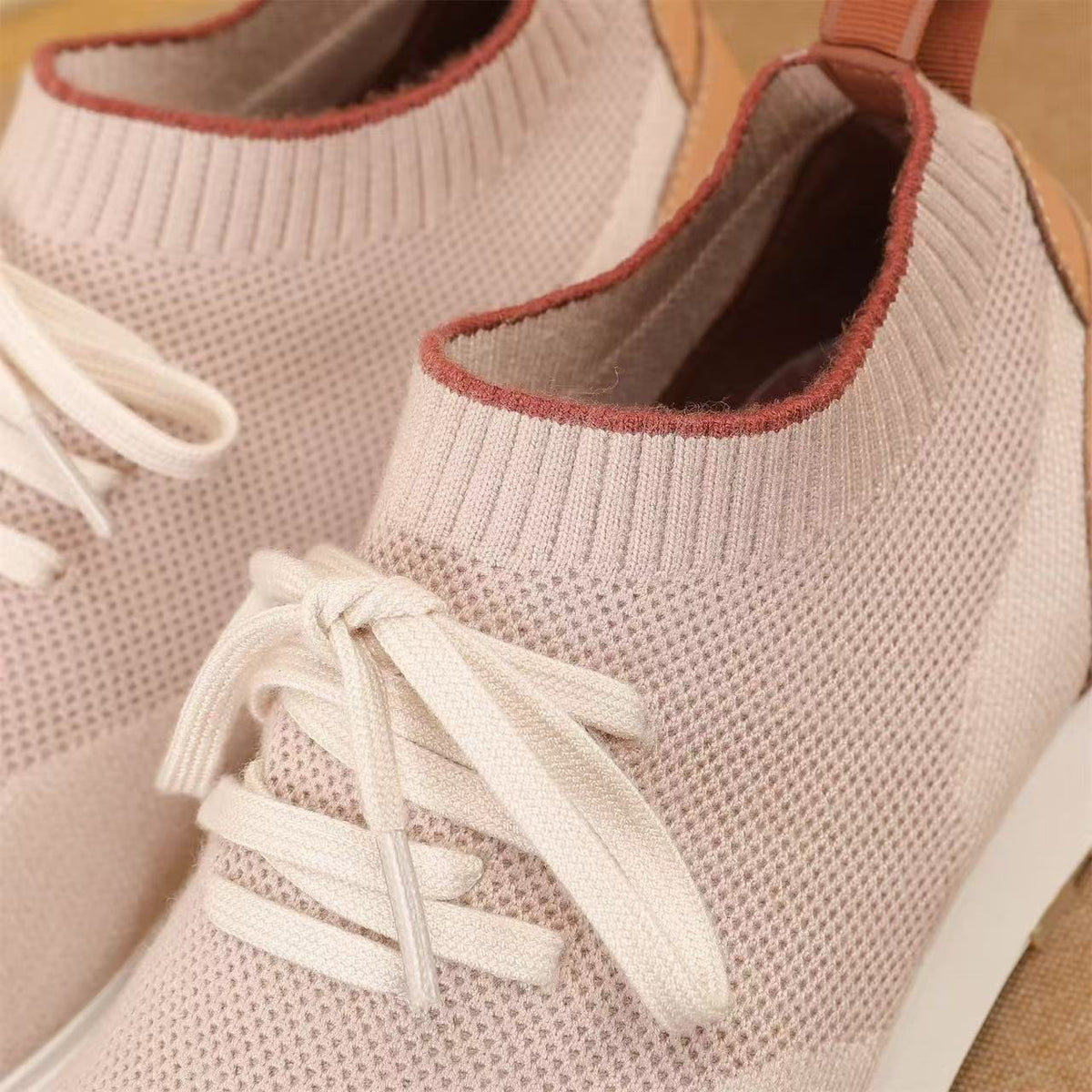 Loro Piana Flexy Walk Knit Sneakers — detail