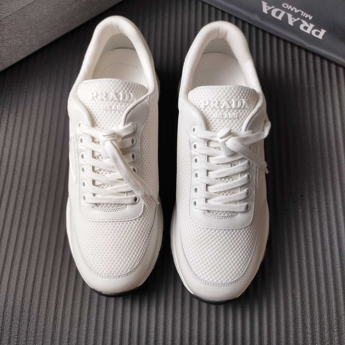 Prada Mesh Low-Top Sneakers — front