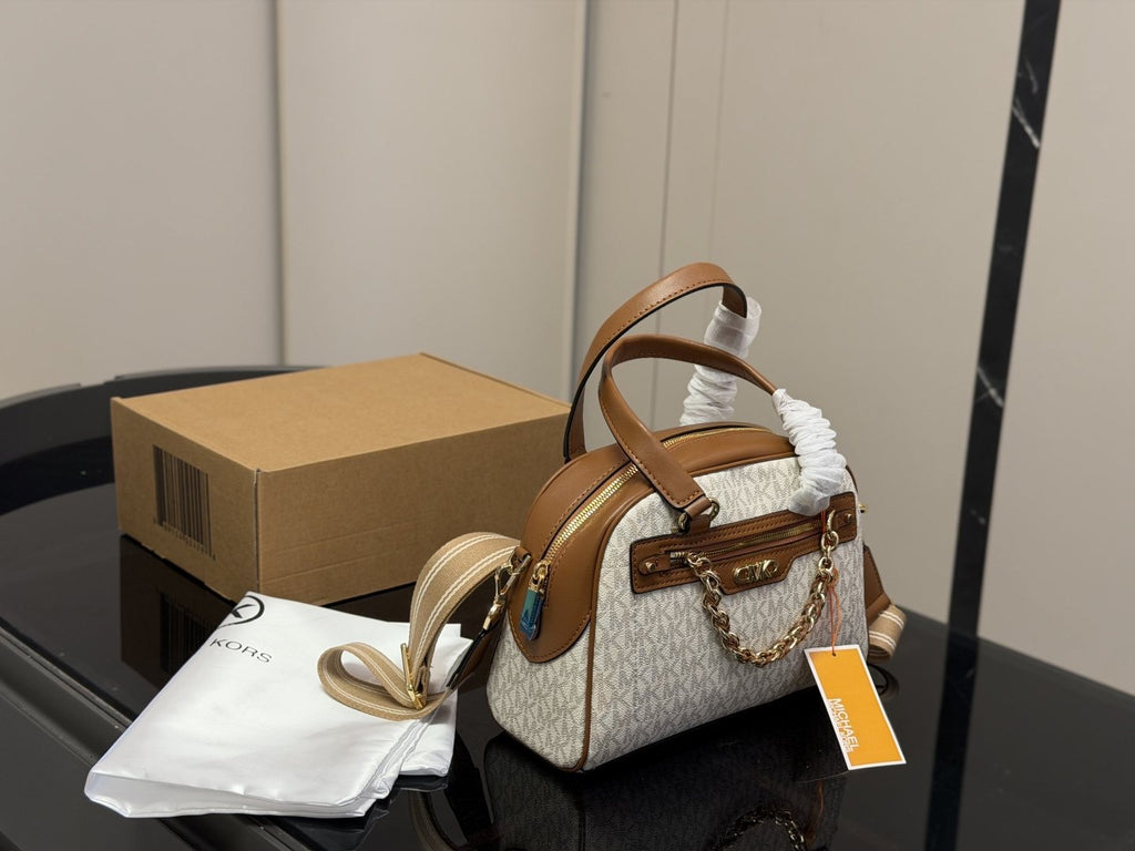 Michael Kors Chain-Accent Pillow Bag — front