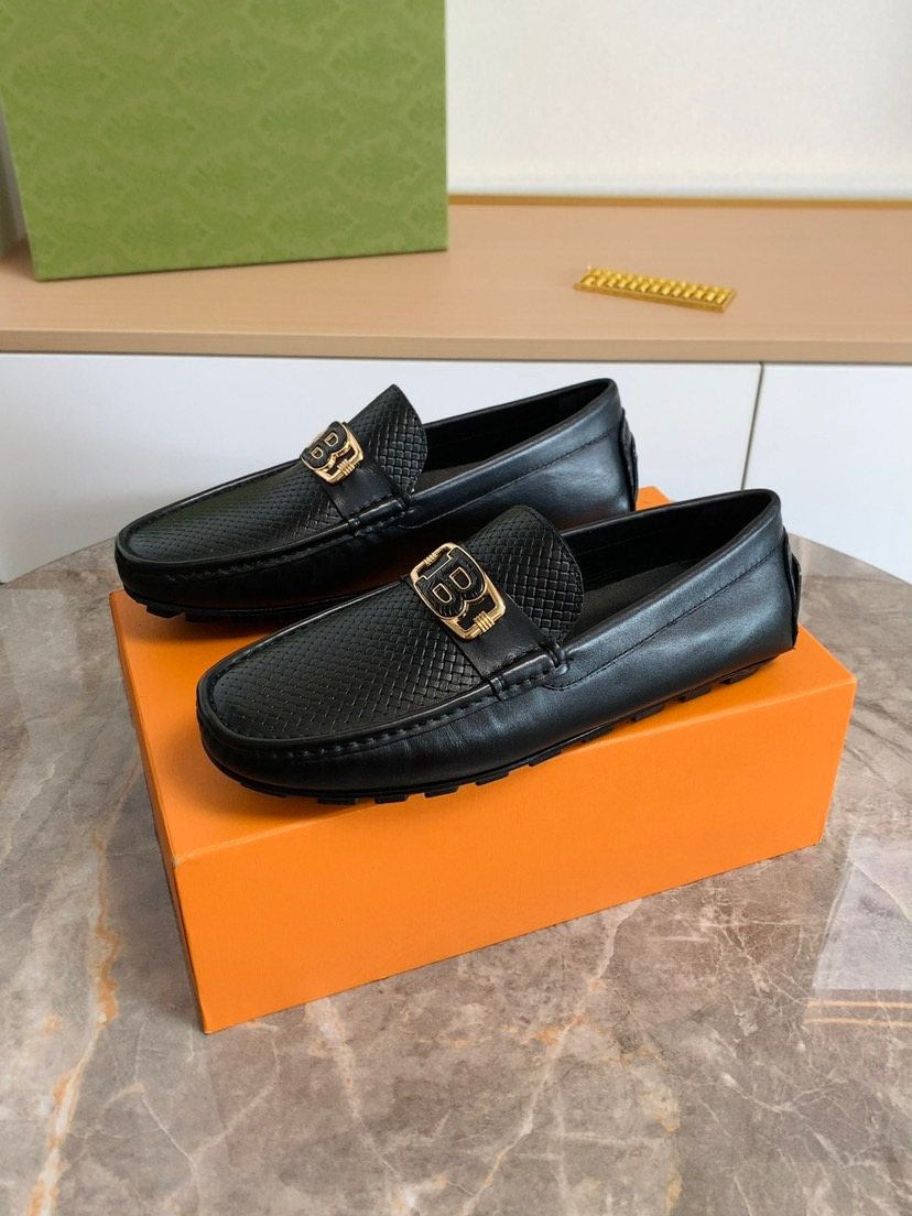 Textured Ornament Loafers — front