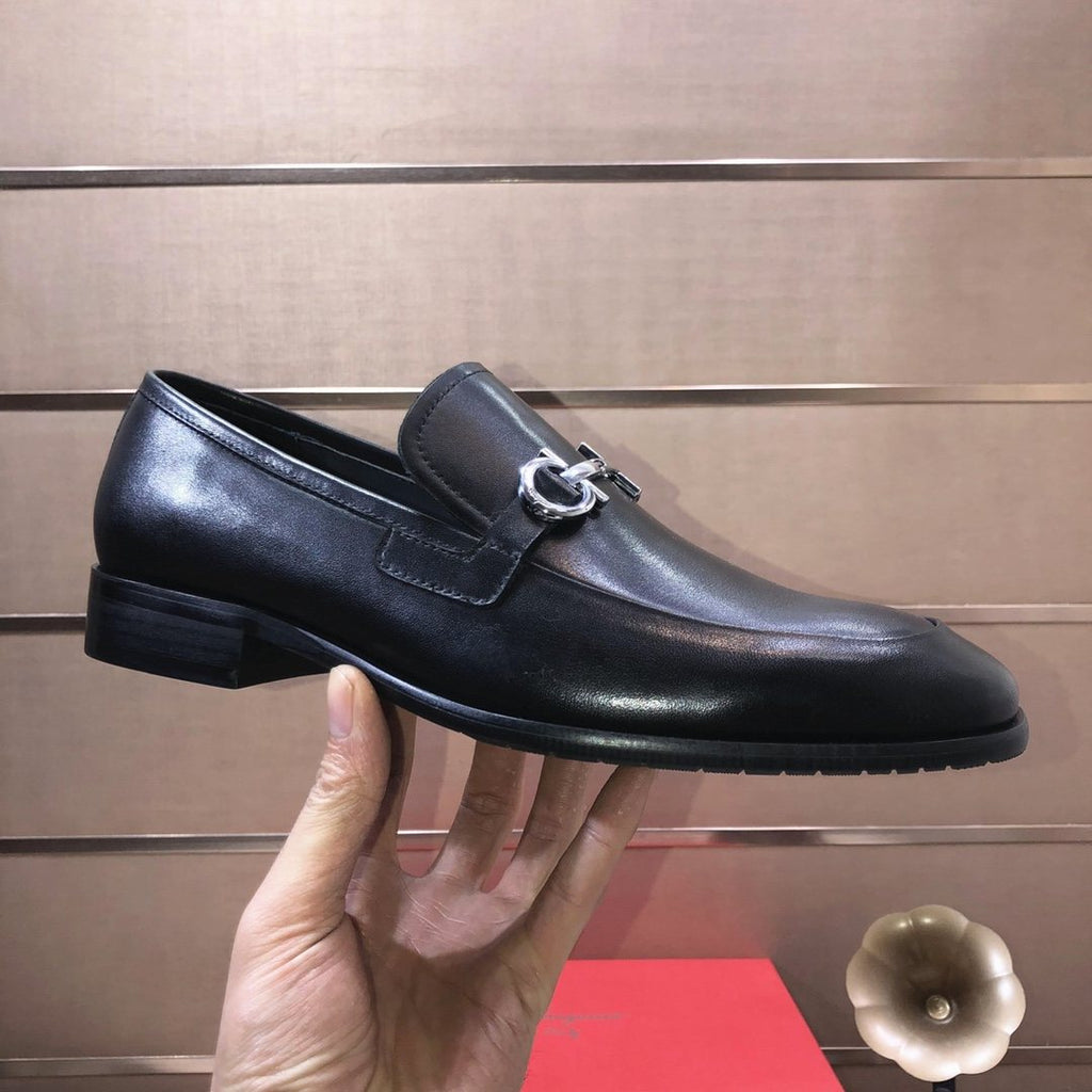 Ferragamo Horsebit Leather Loafers — detail