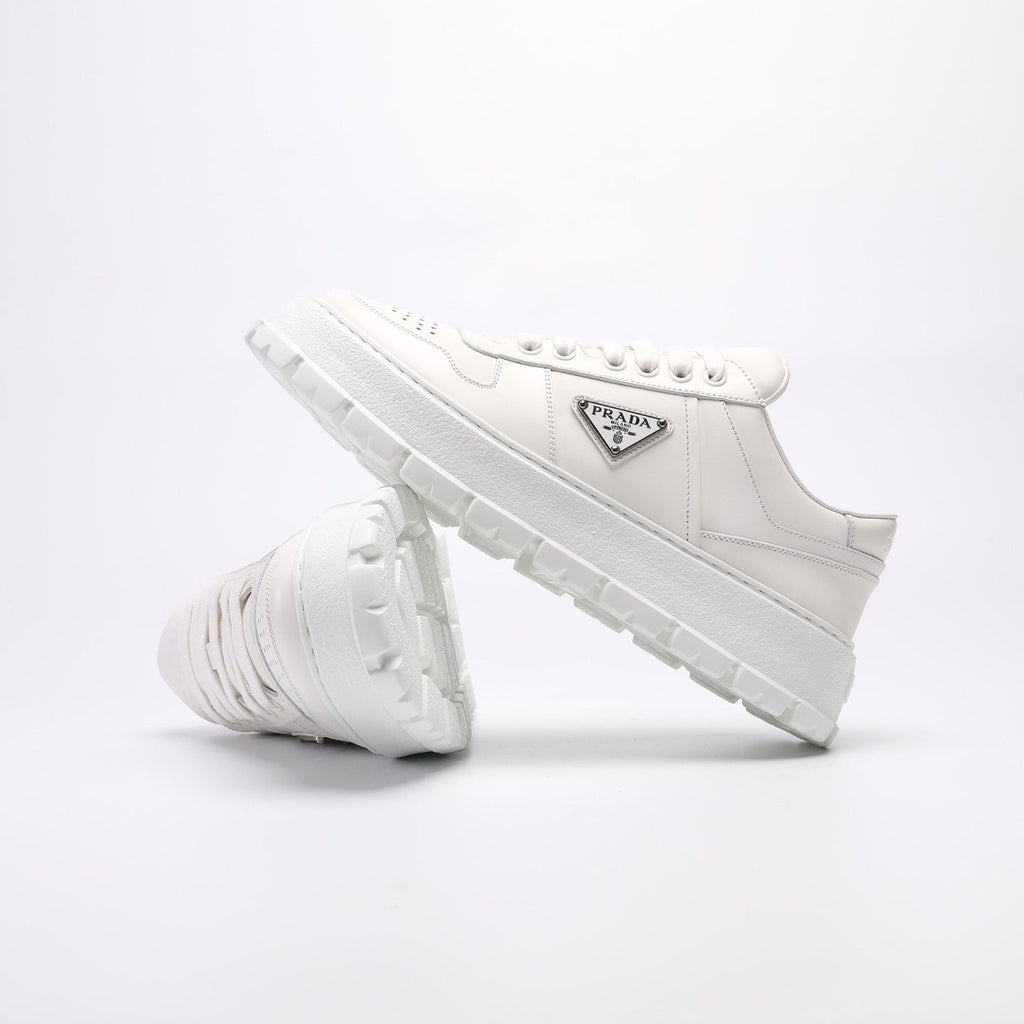 PRADA Triangle Plaque Low-Top Sneakers — side