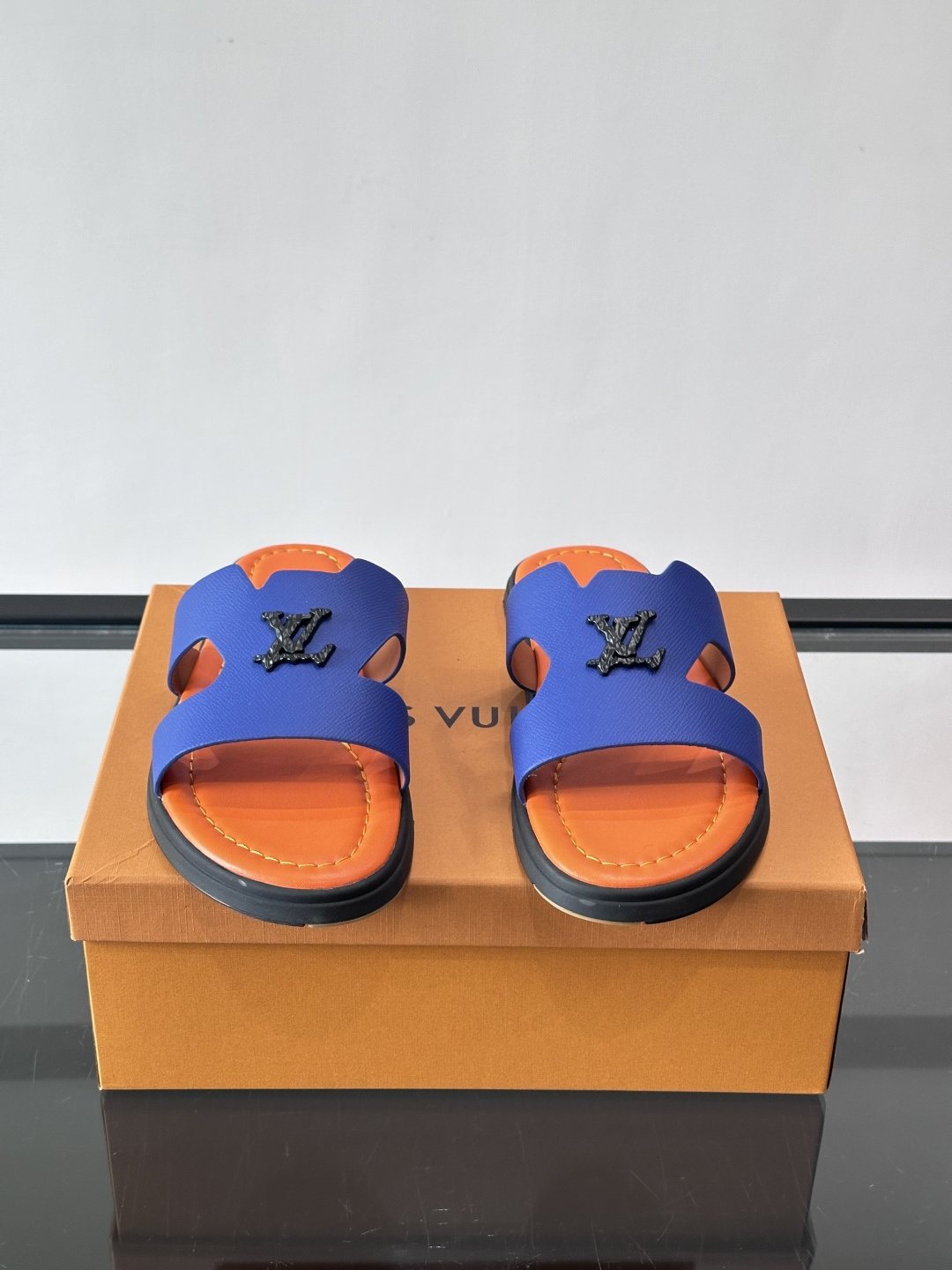 Louis Vuitton Isola Monogram Slide Sandals — front