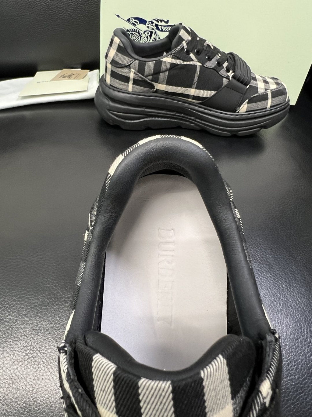 Burberry Check Low-Top Sneakers — back
