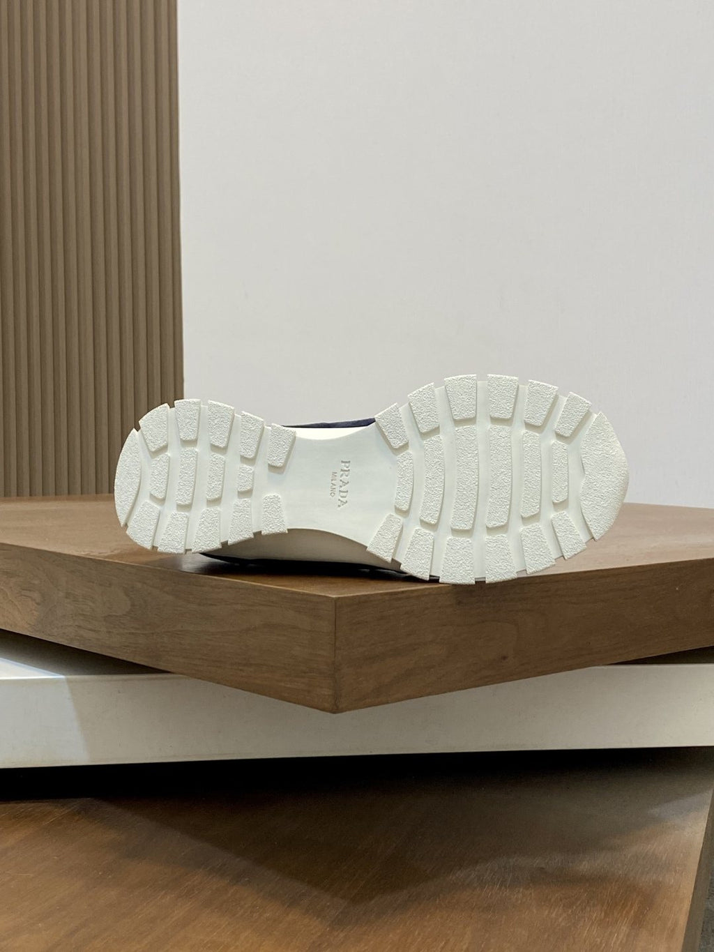 Prada Geometric Panel Sneakers — detail