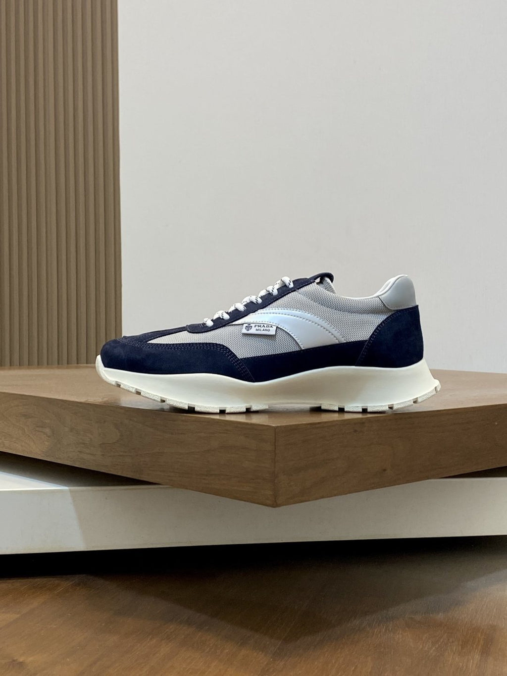 Prada Geometric Panel Sneakers — hero