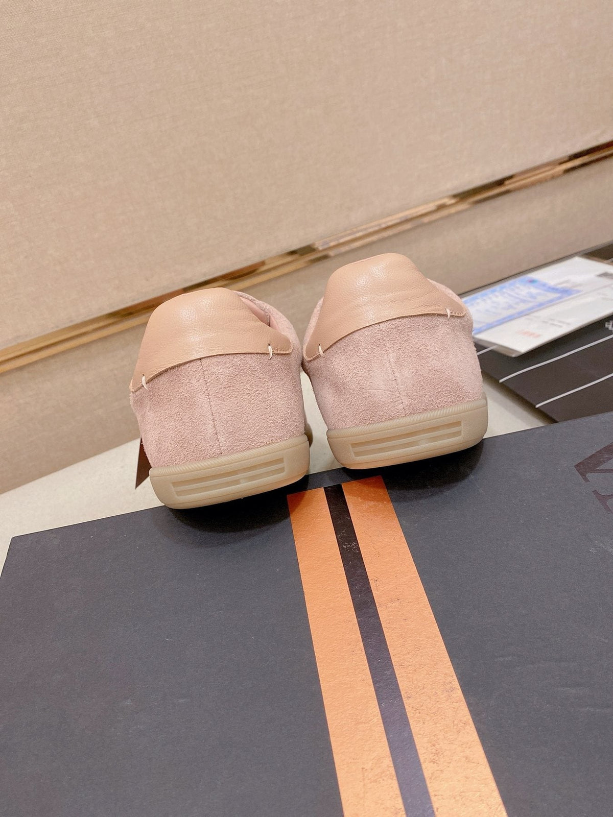 Zegna Suede Low-Top Sneakers — back