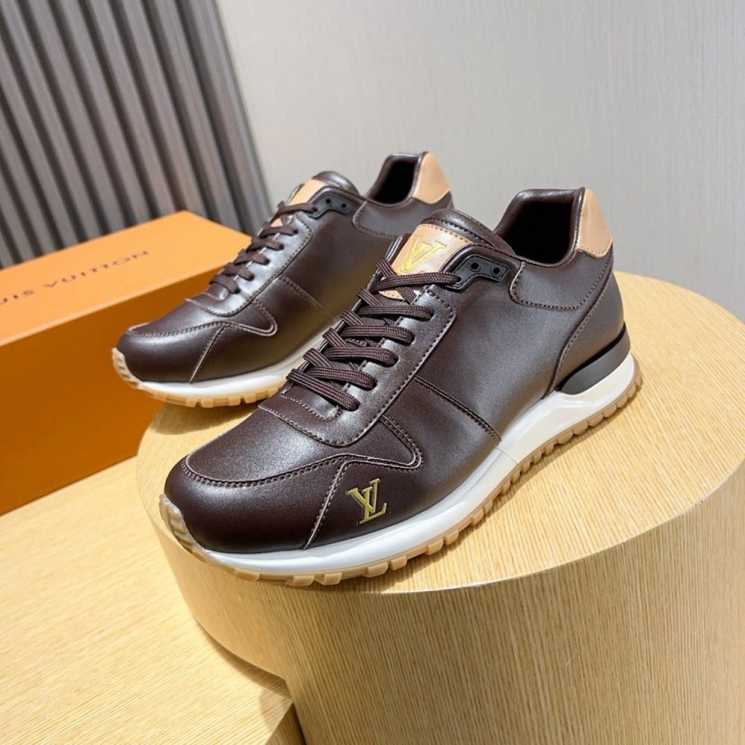 Louis Vuitton Two-Tone Low-Top Sneakers — front