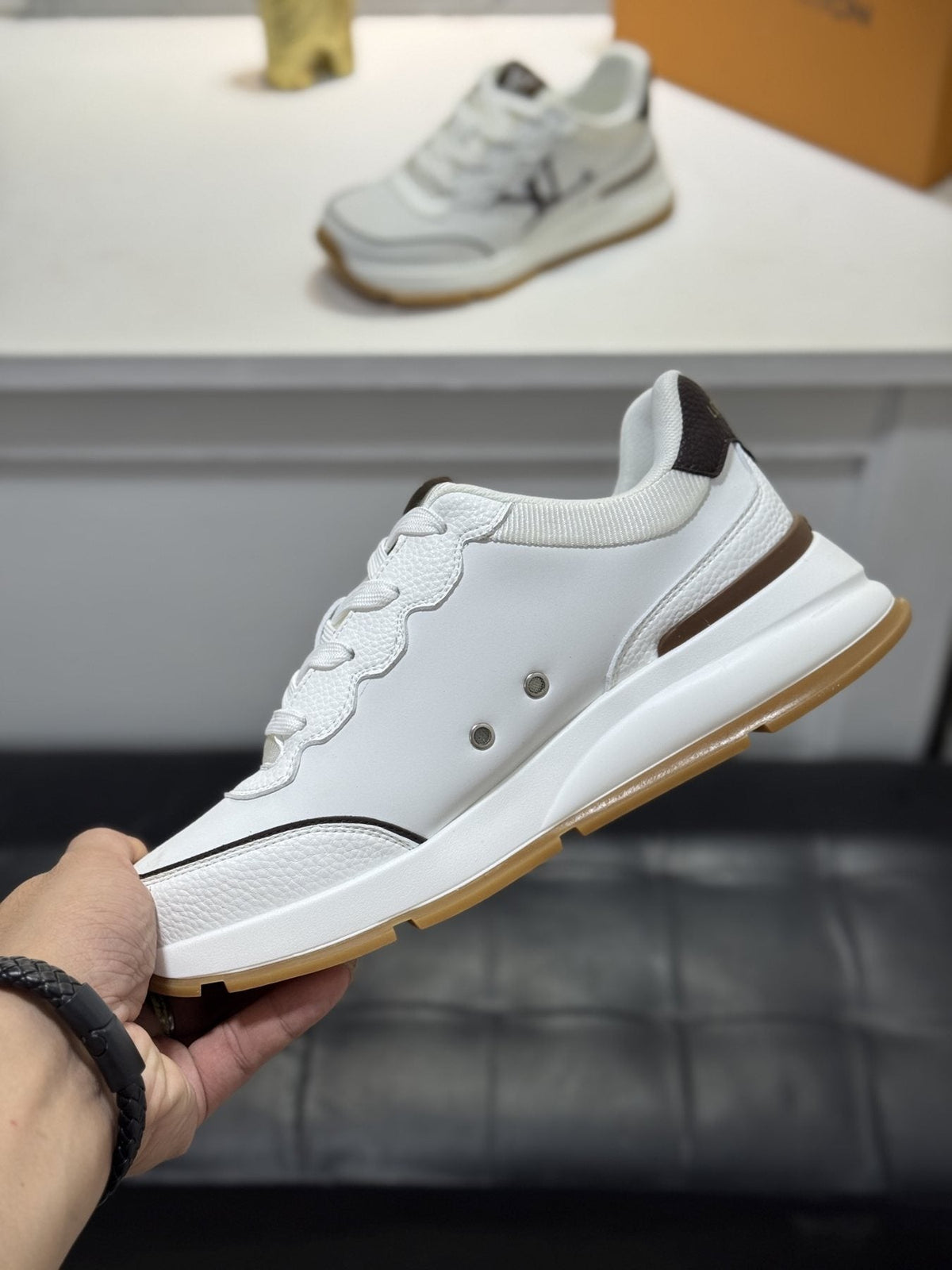 Louis Vuitton LV-Detail Low-Top Sneakers — side