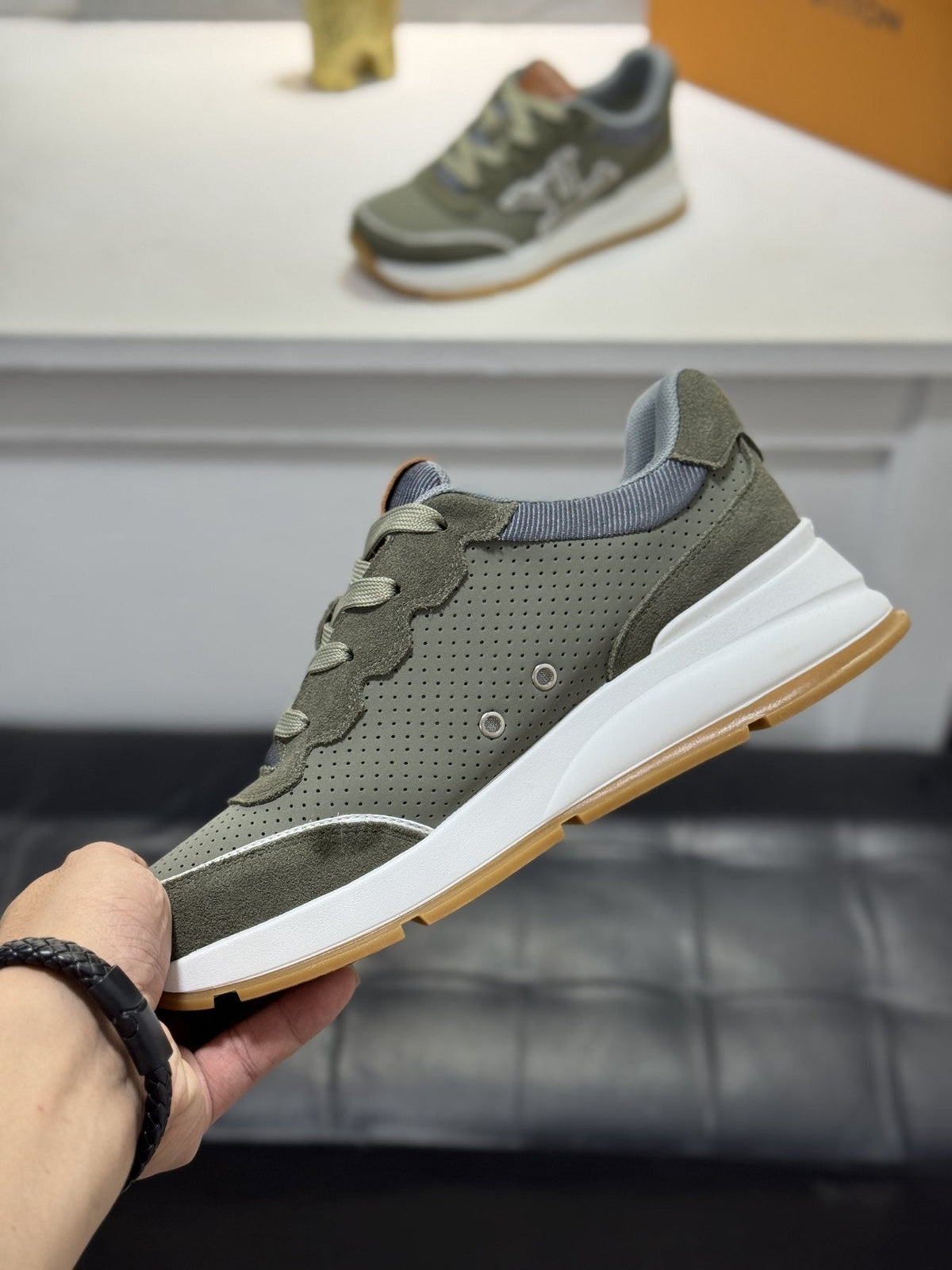 Louis Vuitton LV-Detail Low-Top Sneakers — side