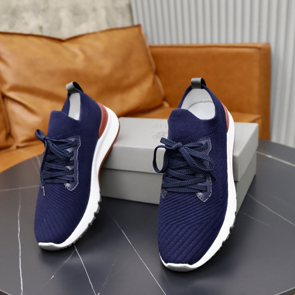Brunello Cucinelli Textured Low-Top Sneakers — front