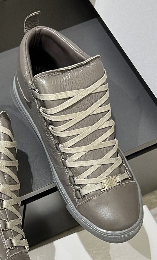 Balenciaga Lace-Up High-Top Sneakers — front