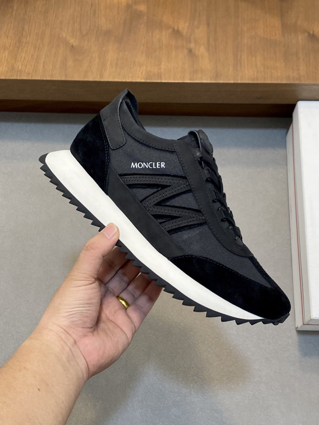 Moncler Men's Low-Top Mesh Sneakers — model