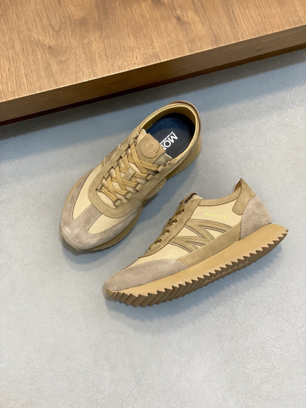 Moncler Men's Low-Top Mesh Sneakers — front
