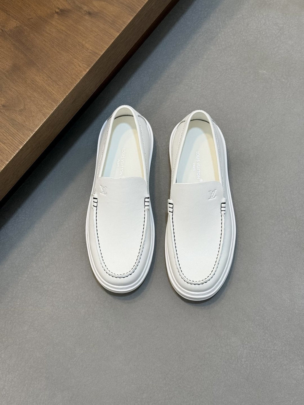 Louis Vuitton Contrast-Stitched Slip-On Sneakers — hero