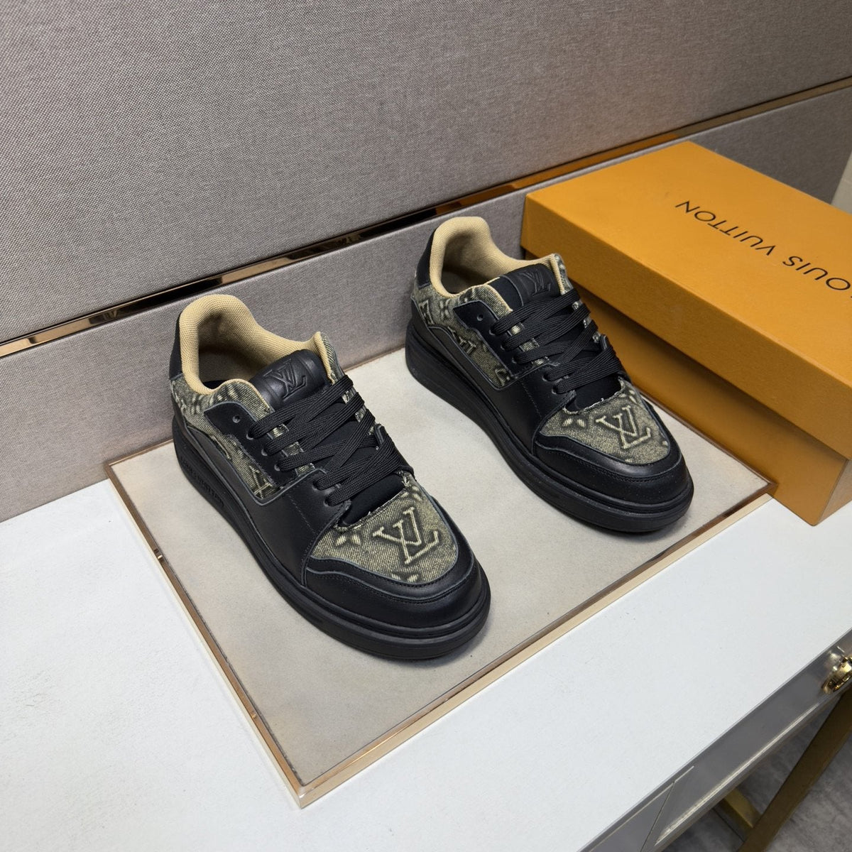 Louis Vuitton Panel Low-Top Sneakers — front