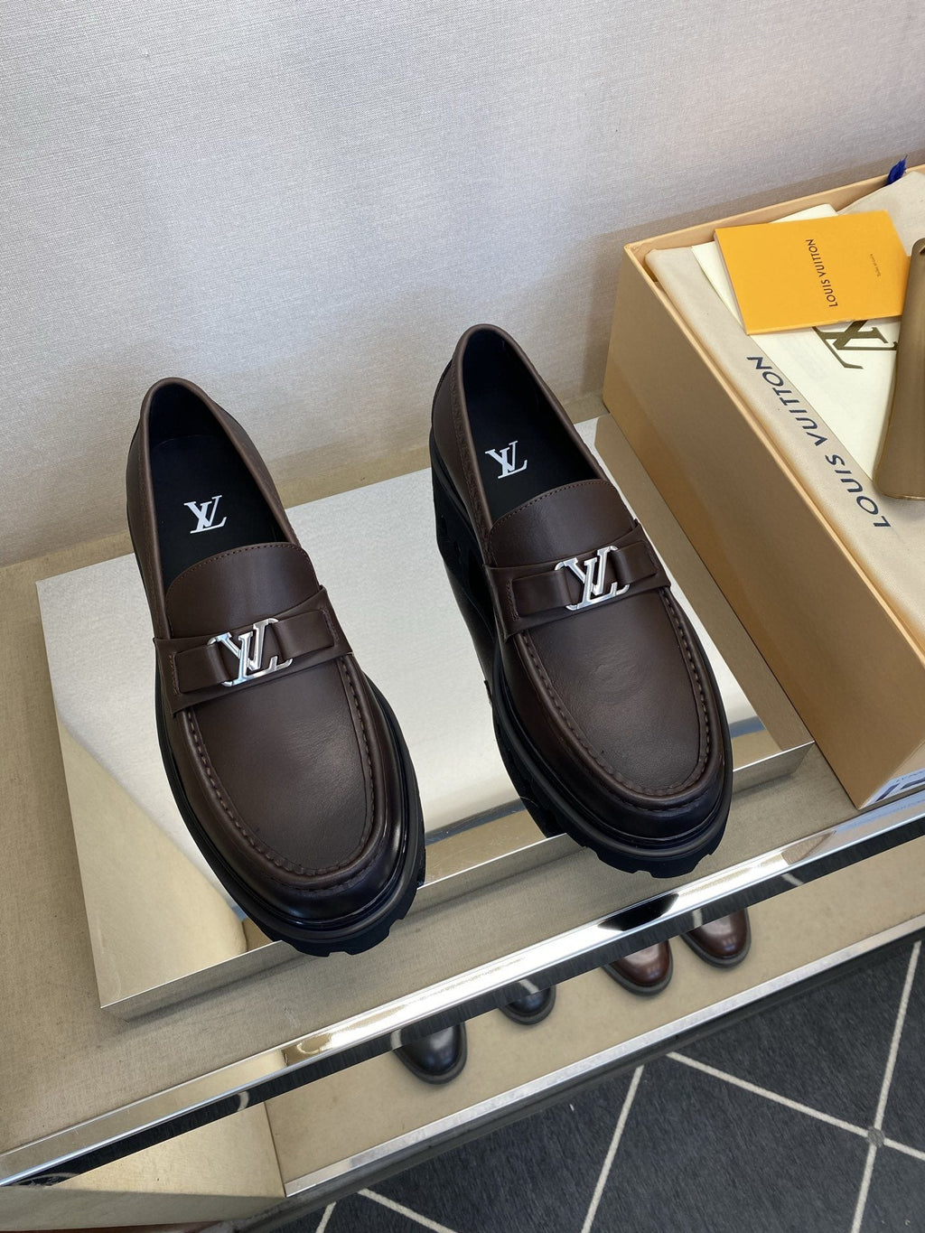 Louis Vuitton Metal Logo Loafers — hero