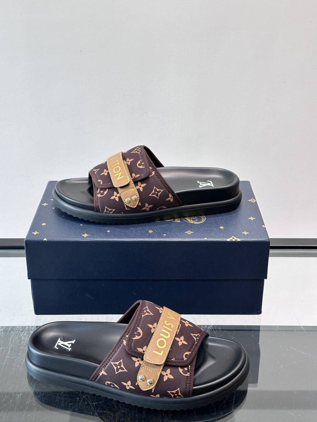 Louis Vuitton Two-Strap Slide Sandals — side