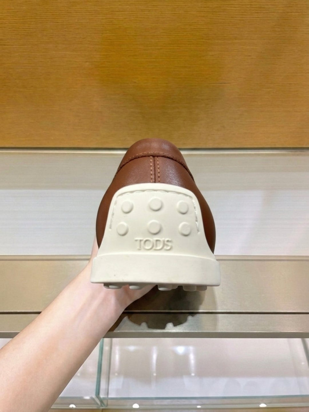Tod's Brown Penny Loafers — detail