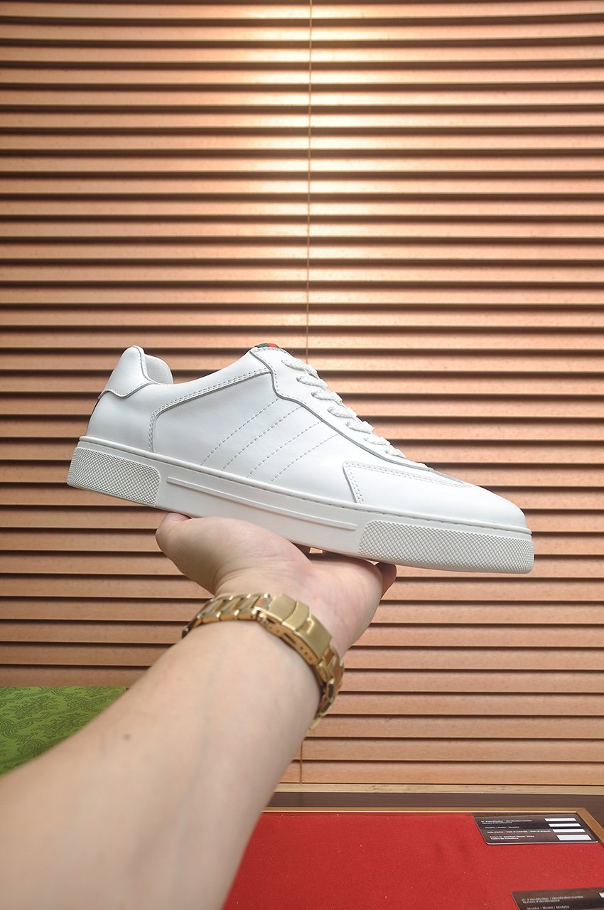Gucci Web Stripe Low-Top Sneakers — side
