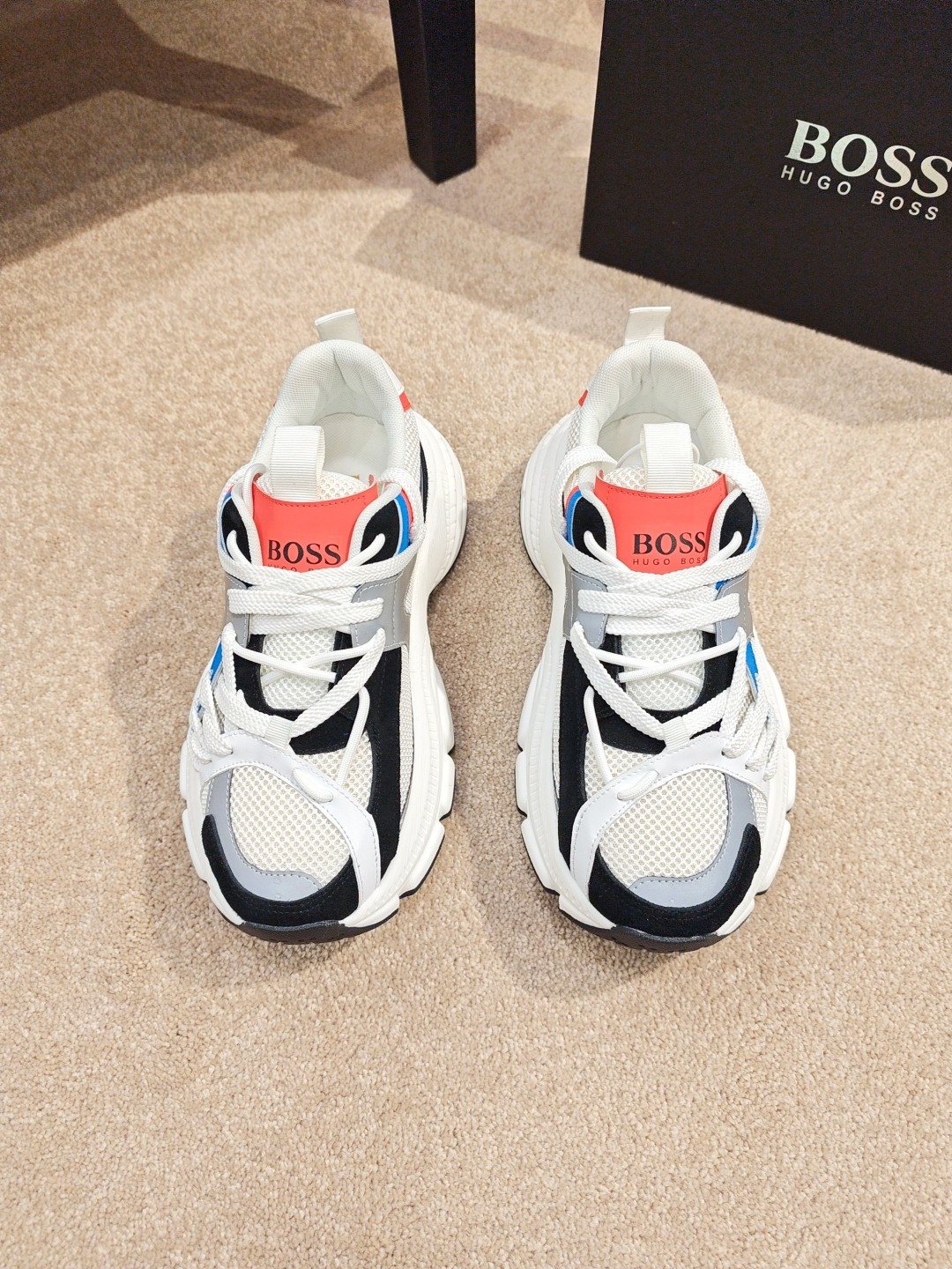 Hugo Boss Mesh Panel Sneakers — front