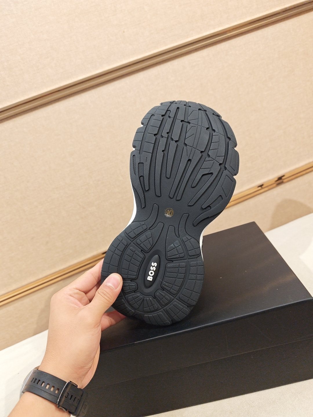 Hugo Boss Mesh Panel Sneakers — detail