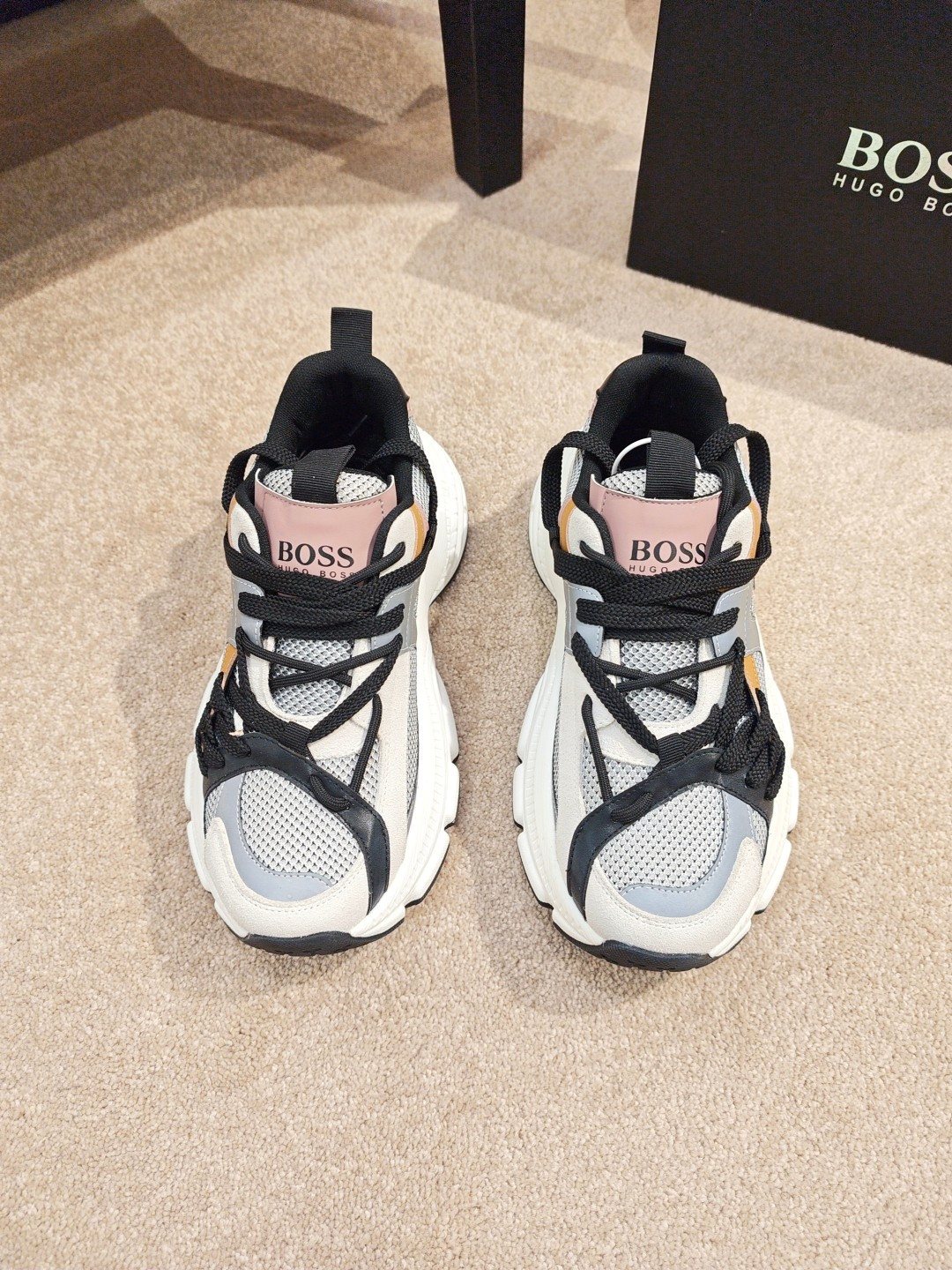 Hugo Boss Mesh Panel Sneakers — front