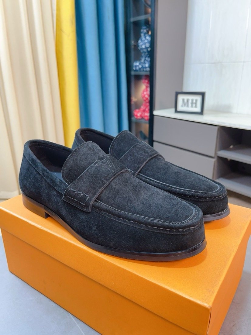 Louis Vuitton Moc-Toe Loafers — front