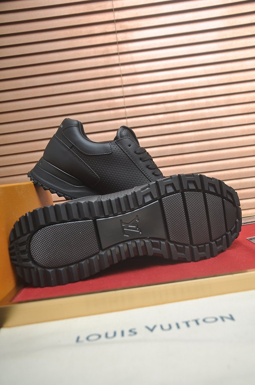 Louis Vuitton Dark Gray Low-Top Sneakers — side