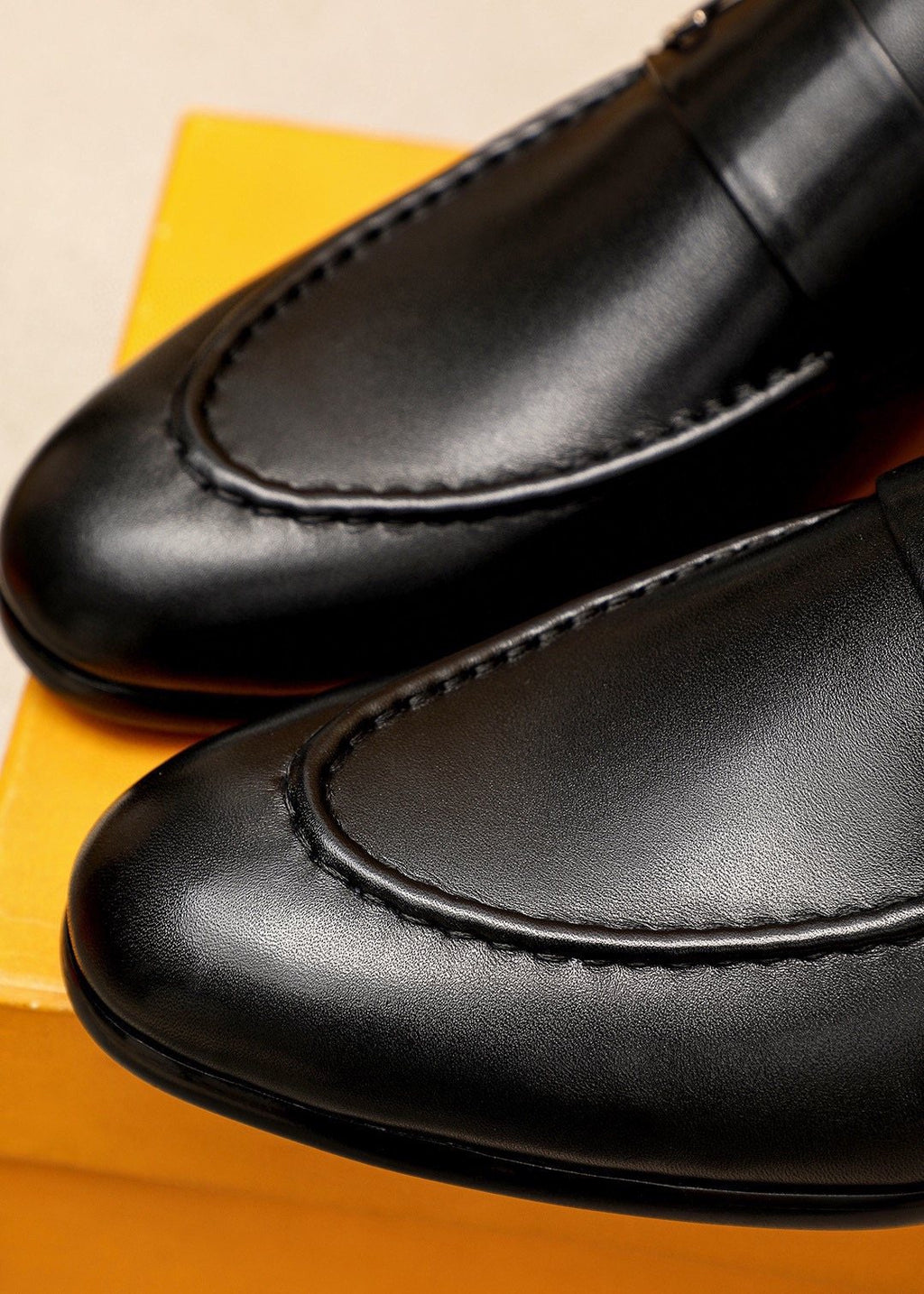 Louis Vuitton Leather Hardware Loafers — detail