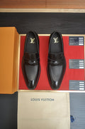 Louis Vuitton Checkered Buckle Loafers — front