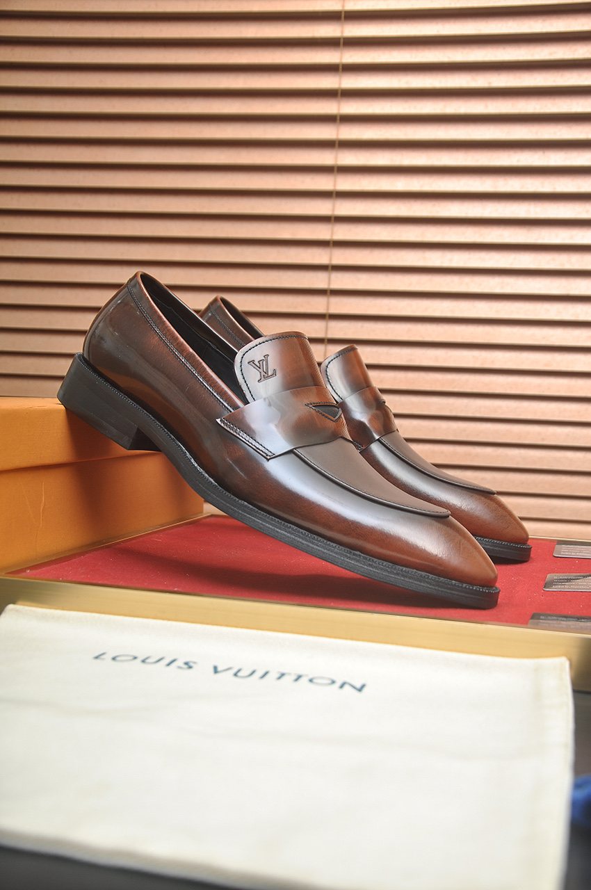 Louis Vuitton Checkered Buckle Loafers — front