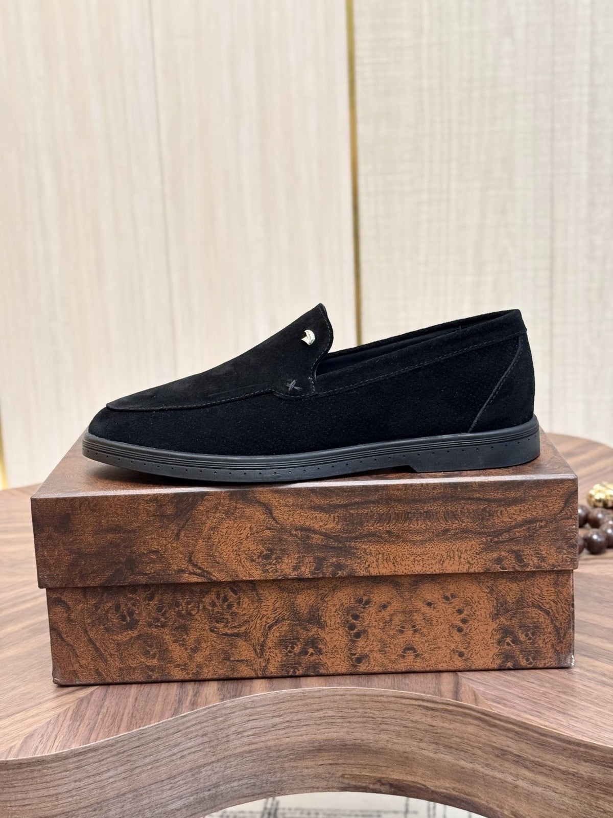 Stefano Ricci Perforated Slip-On Shoes — back