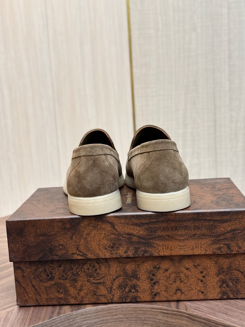 Stefano Ricci Perforated Slip-On Shoes — back