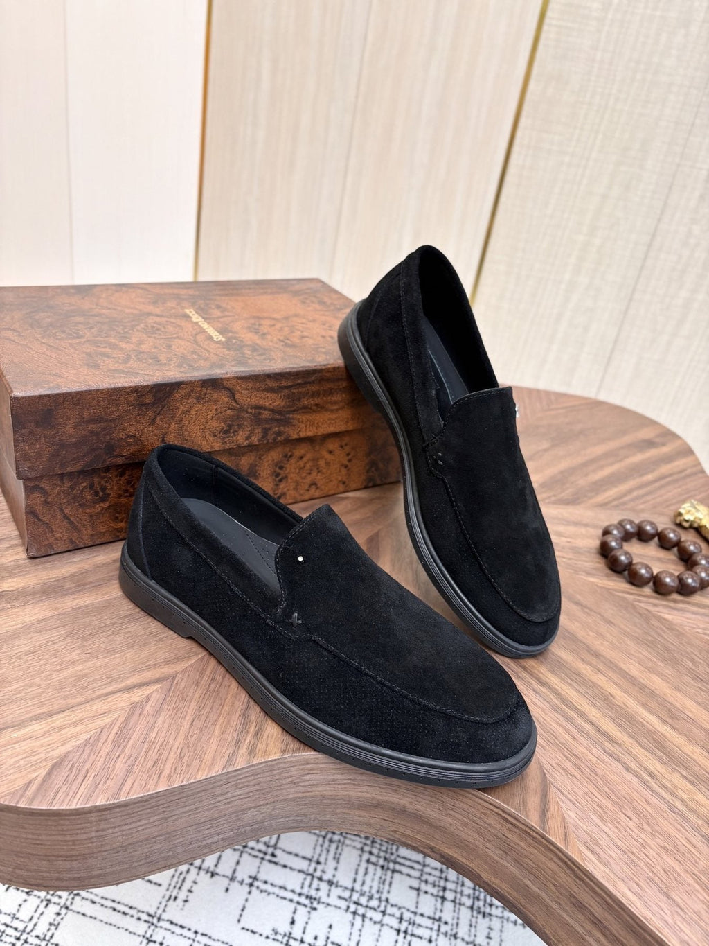 Stefano Ricci Perforated Slip-On Shoes — model