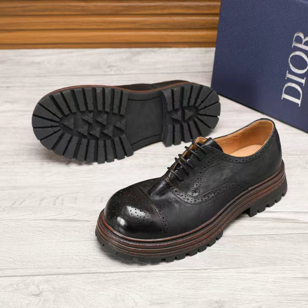 Dior Lace-Up Brogue Shoes — side
