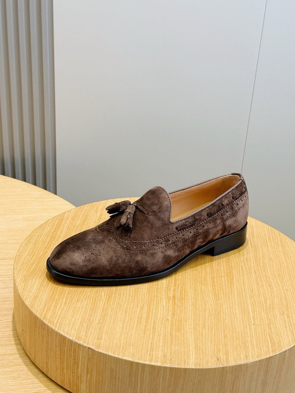 Loro Piana Suede Tassel Loafers — side